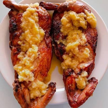 Meio Galeto Gratinado