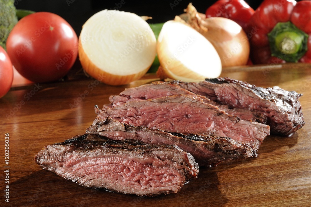 Porção de churrasco de boi